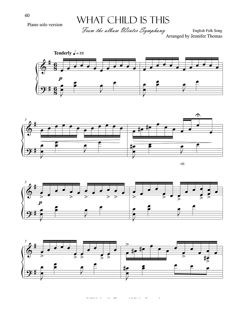¿Qué niño es este? (Piano solo)