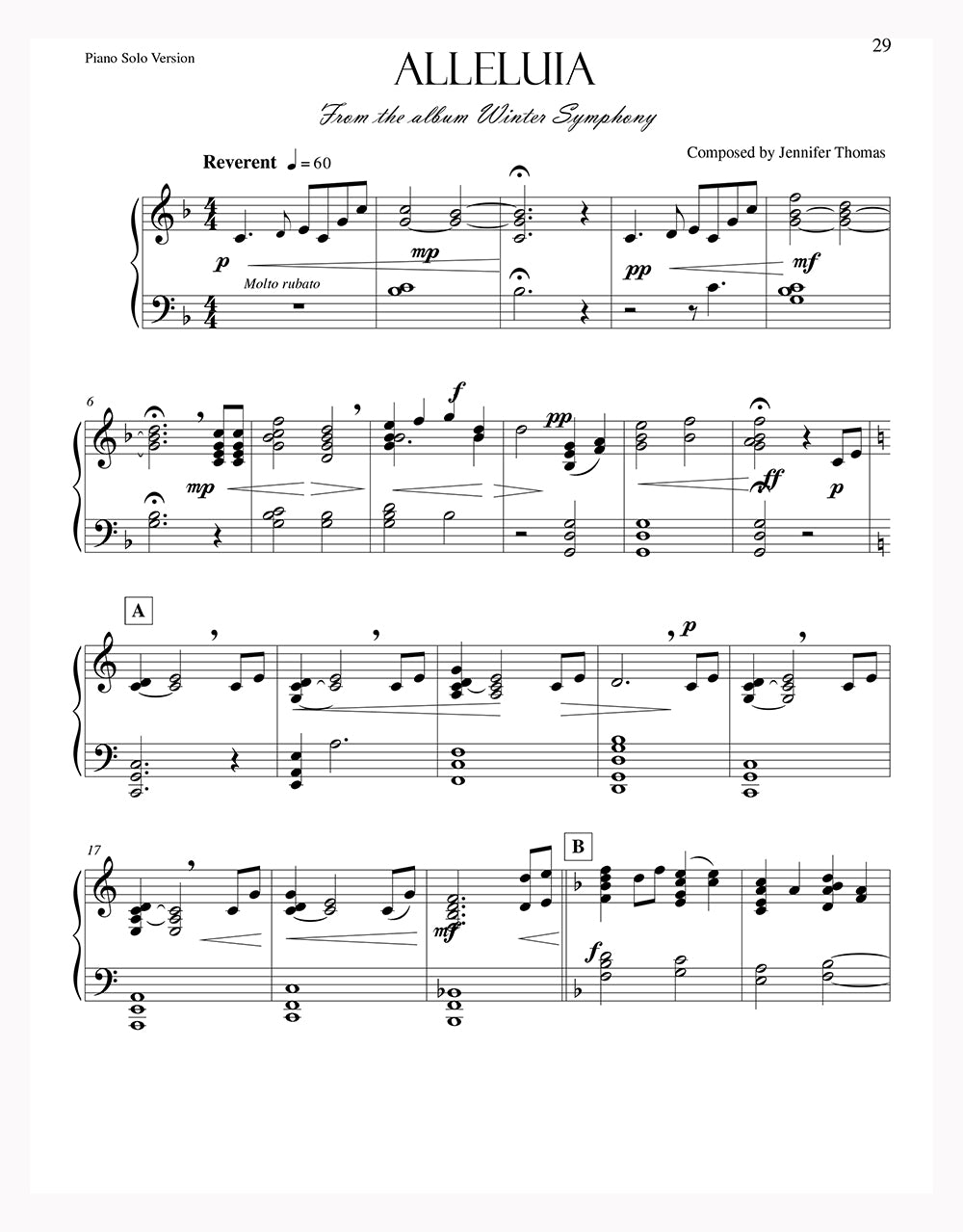 Aleluya (piano solo)