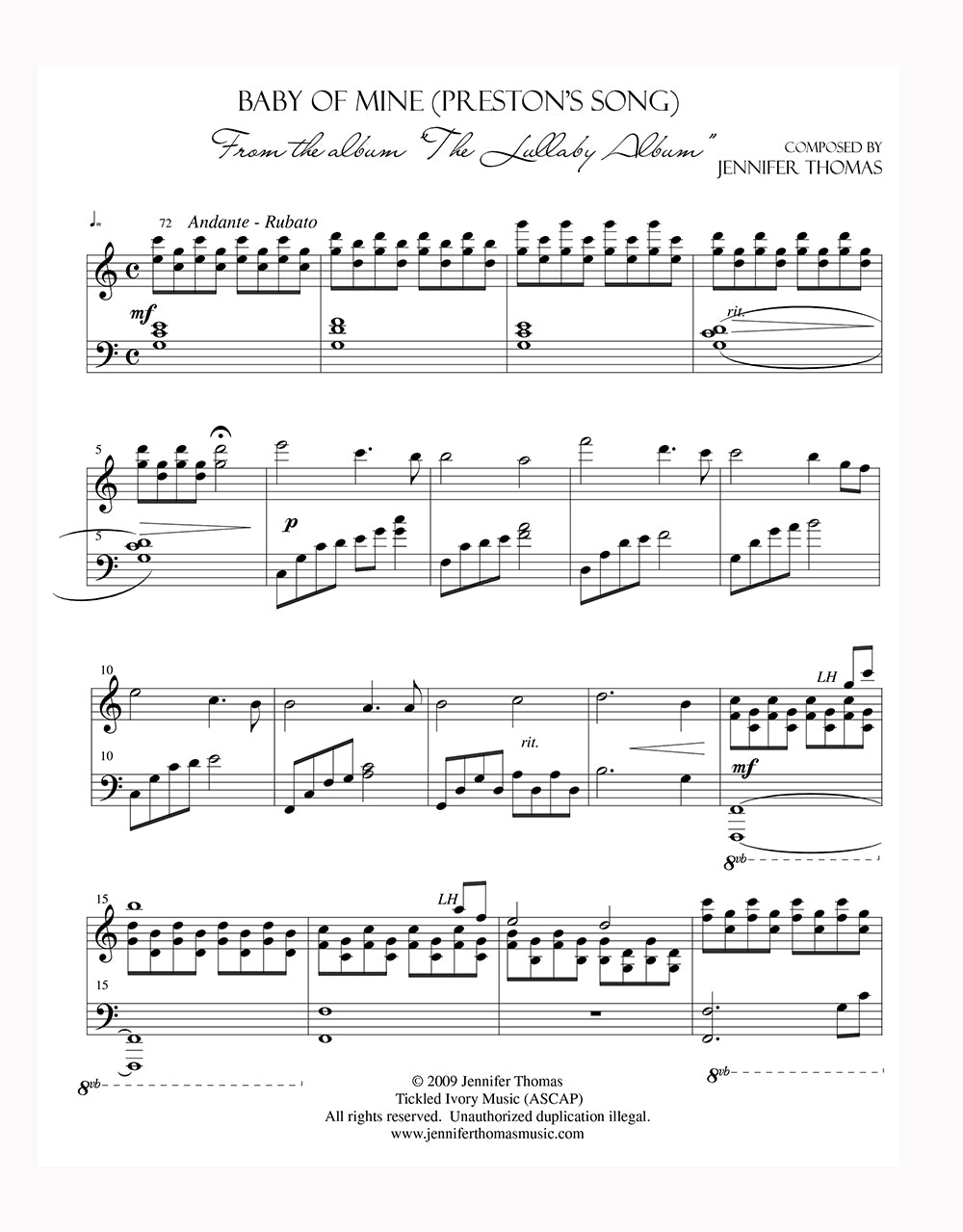 Bebé mío (clave simplificada)