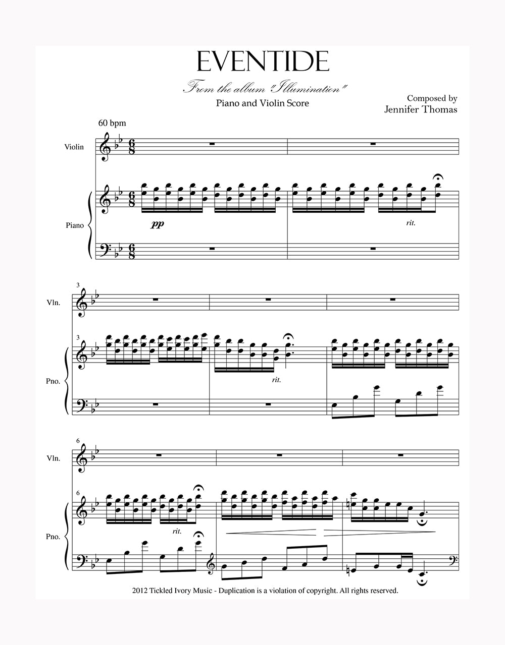 Eventide (Duet for Piano & Violin)