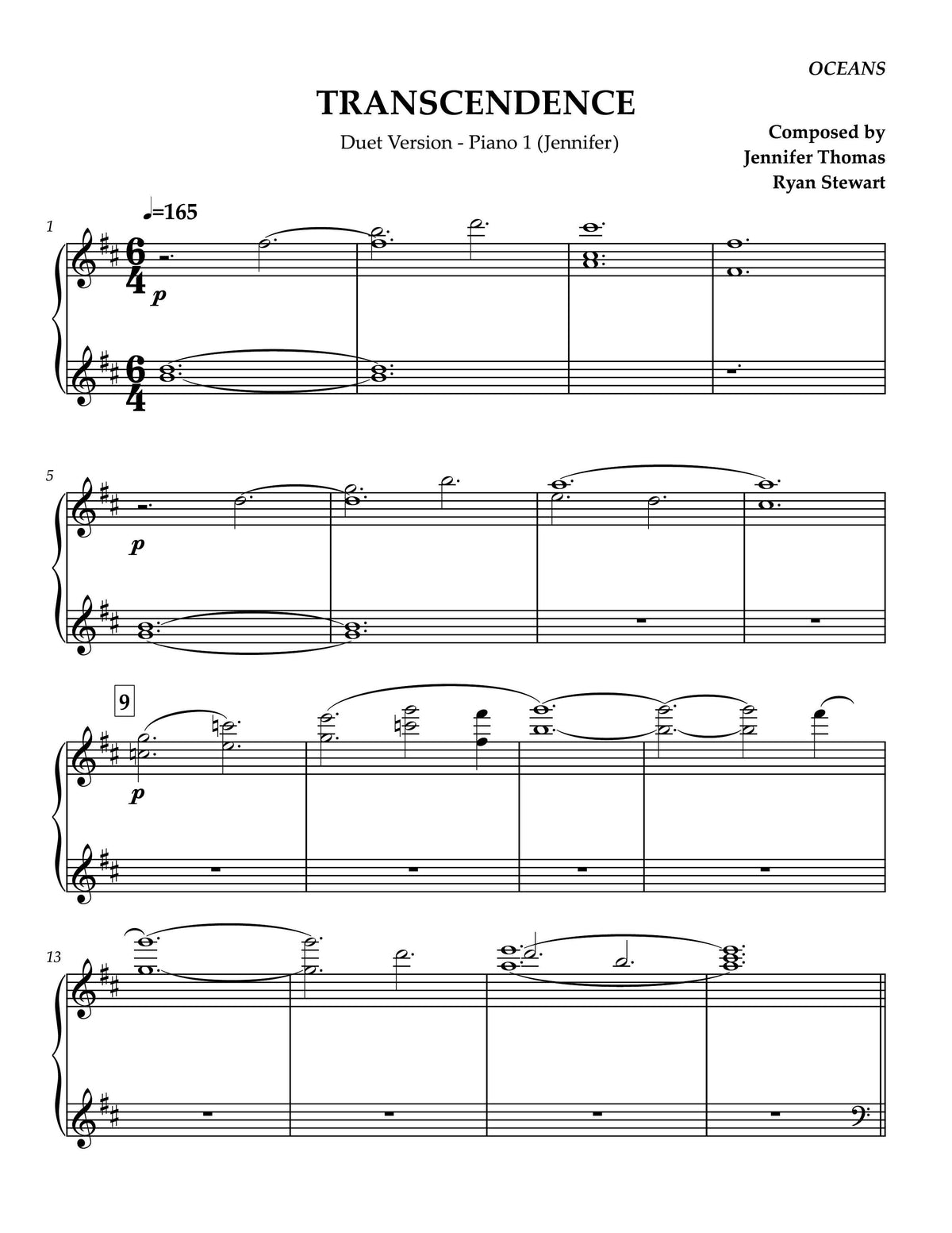 Transcendence (Duet for 2 Pianos)